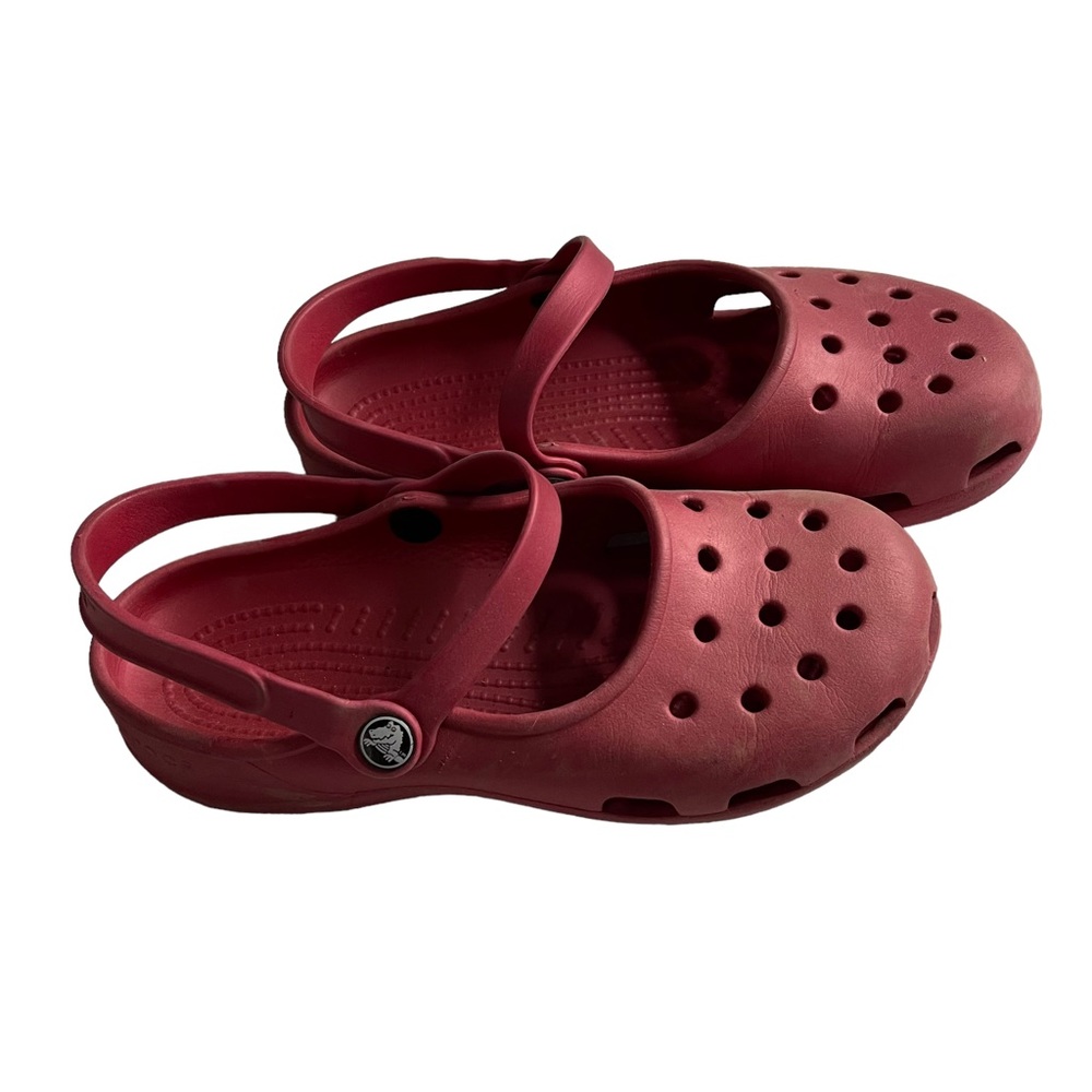 Crocs Karin Mary Jane Red Clog/Wine Size 7